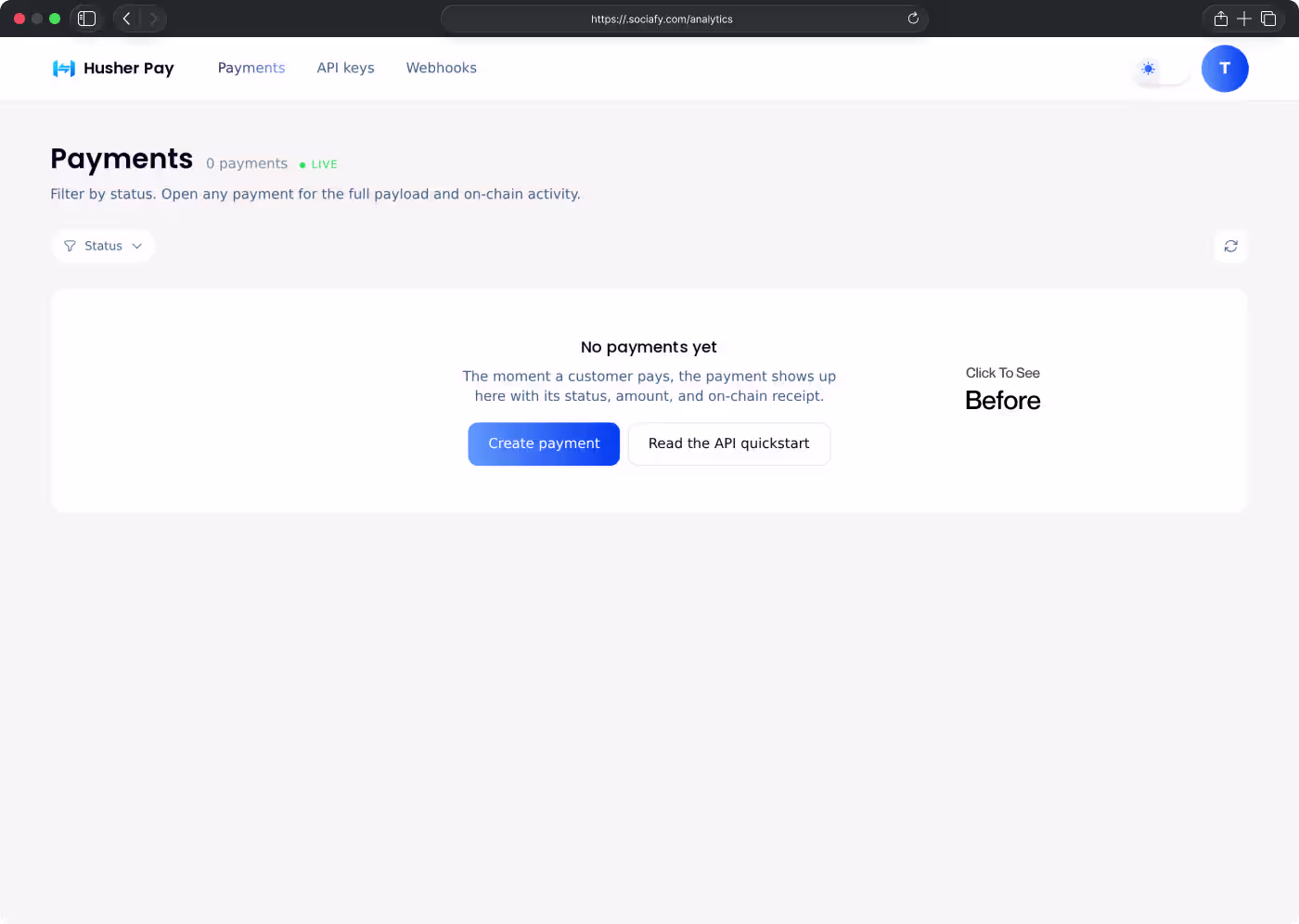The same interface after the redesign